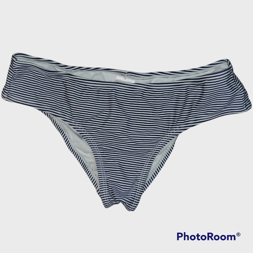 Striped bikini bottoms